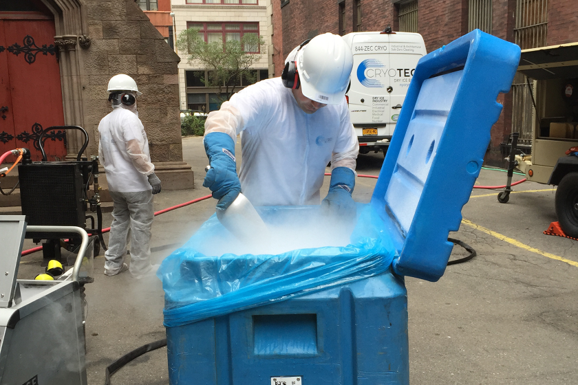 Industrial dry ice cleaning services, eco-friendly cleaning for factories and plants