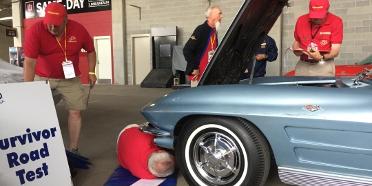 Final restoration touches on 1963 Corvette