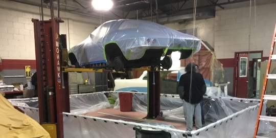 1963 Corvette restoration process - before and after