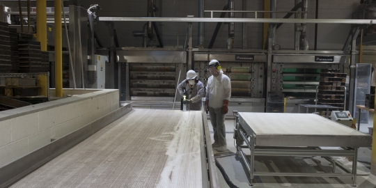 Sanitation services for bakery production area